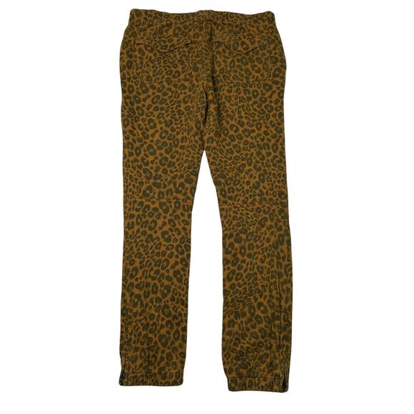 Sanctuary x Anthropologie Brown Urban Leopard Knit Cotton Jogger Pants Womens XS - Picture 3 of 7